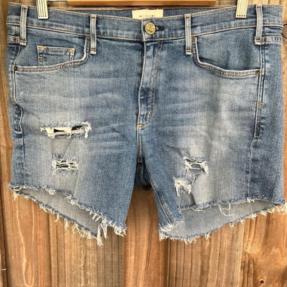 McGuire Denim Mrs. Robinson cut off shorts